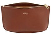 Thumbnail for your product : A.P.C. Sarah Smooth Leather Pochette