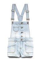 Thumbnail for your product : Forever 21 girls Cuffed Overall Shorts (Kids)