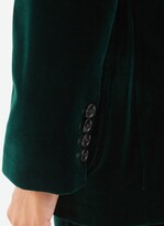 Thumbnail for your product : Bella Freud St. James Velvet Jacket - Dark Green