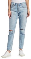 Thumbnail for your product : AGOLDE Jamie High-Rise Classic-Fit Ankle Distressed Jeans