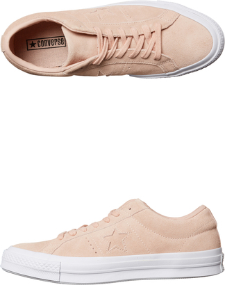 Converse Womens One Star Suede Shoe Pink