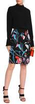 Thumbnail for your product : Emilio Pucci Wrap-effect Floral-print Crepe Skirt