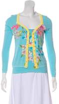 Thumbnail for your product : Blumarine Floral Print Knit Cardigan Set