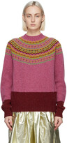 Thumbnail for your product : Molly Goddard Pink & Red Benny Sweater