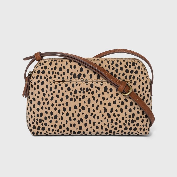 Universal Thread Leopard Print Zip Closure Crossbody Bag Universal