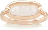 Thumbnail for your product : Monica Vinader Vega rose gold-plated, moonstone and diamond ring