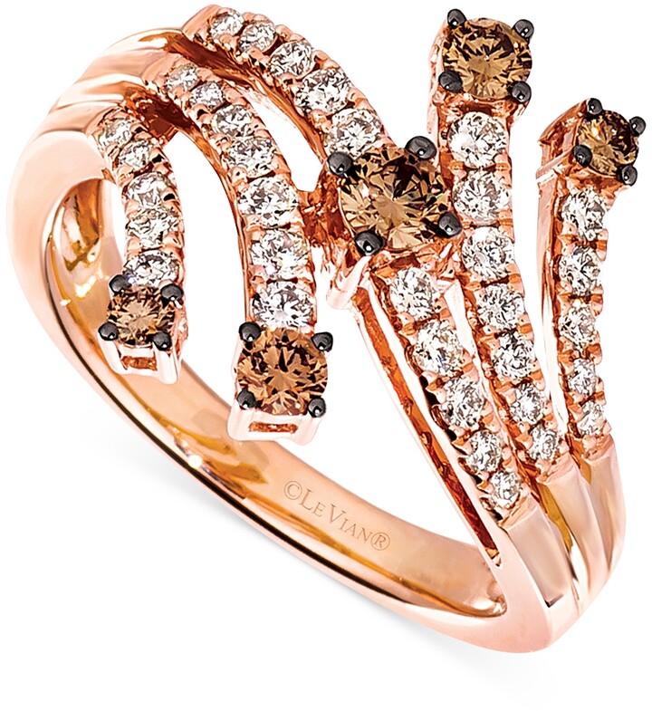 Rose Gold Chocolate Diamond Ring | ShopStyle