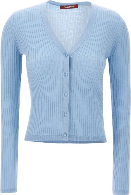 Studio Max Mara Potus Button-Up V-Neck Cardigan