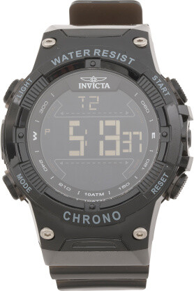 TJMAXX Men's 52Mm Racing Black Dial Digital Watch