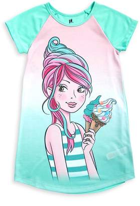 Petit Lem Little Girl's and Girl's Ice Cream Nightgown