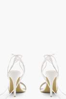 Thumbnail for your product : boohoo Wrap Strap Detail Barely There Sandals