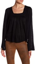 Thumbnail for your product : Anama Square Neck Bell Sleeves Blouse