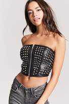 Thumbnail for your product : Forever 21 Studded Faux Leather Tube Top