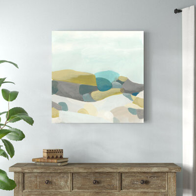 Fieldscape Vista II by June Erica Vess - Wrapped Canvas Print