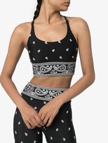 Thumbnail for your product : Adam Selman Sport Paisley-Print Performance Crop Top