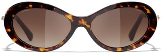 Chanel Oval Frame Sunglasses