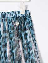 Thumbnail for your product : Roberto Cavalli Junior leopard-print pleated skirt