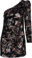 Thumbnail for your product : Self-Portrait One-shoulder Midnight Bloom Sequin Dress