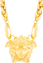 Thumbnail for your product : Versace Gold Oversized Medusa Pendant Necklace