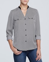 Thumbnail for your product : Jones New York Collection Dot Print Blouse
