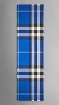 Thumbnail for your product : Burberry Check Silk Cashmere Scarf