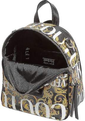Versace Jeans Couture Gold Signature Print Small Backpack