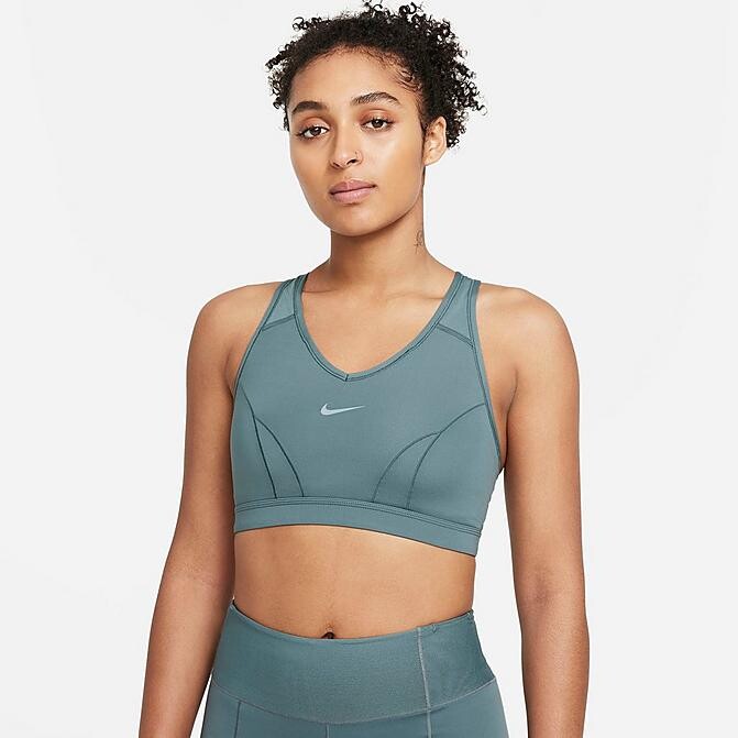 Nike Women's Swoosh Icon Clash Medium-Support 1-Piece Pad V-Neck
