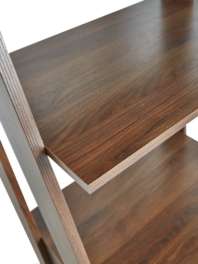 Monty Ladder Shelf with Drawer Walnut Effect ShopStyle Bookcases &