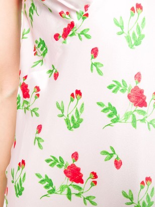 BERNADETTE Rose-Print Slip Dress