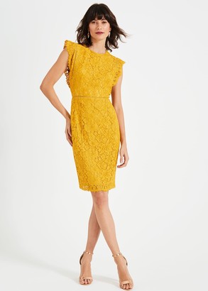 mustard shift dress uk