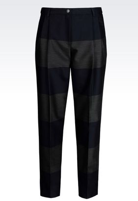 Giorgio Armani Macro-Stripe Ankle Cut Trousers
