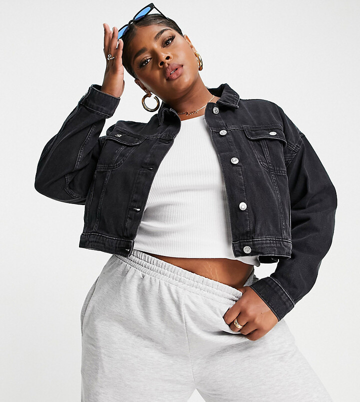 black denim jacket size 22