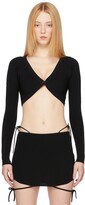 Thumbnail for your product : AYA MUSE Black Knit Agusta Cardigan