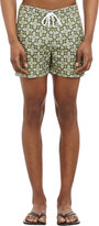 Thumbnail for your product : Parke & Ronen Byzantine Army-Print Swim Trunks