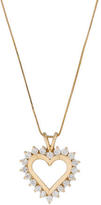Thumbnail for your product : 1.00ctw Diamond Heart Necklace