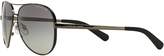 Thumbnail for your product : Michael Kors Chelsea Metal UVA/UVB Protection Aviator Sunglasses