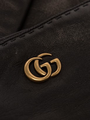 Gucci black Maya GG leather gloves