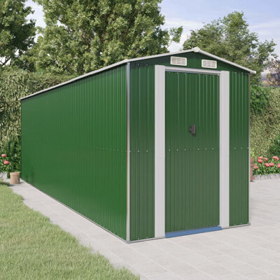 VidaXL 6.3 ft. W x 19.88 ft. D Steel Traditional Storage Shed
