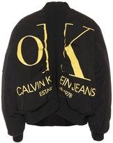 Thumbnail for your product : Calvin Klein OK Logo bomber jacket