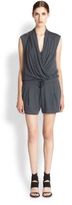 Thumbnail for your product : Helmut Lang Sleeveless Jersey Short Jumpsuit