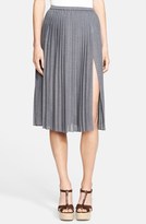 Thumbnail for your product : Michael Kors Pleated Wool Midi Skirt