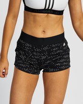 Thumbnail for your product : adidas Women's Black Shorts - Badge Of Sport Print Shorts - Size XL at The Iconic