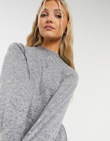 Thumbnail for your product : New Look cosy high neck sweat dress in grey