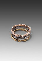 Thumbnail for your product : House Of Harlow Bone Stack Ring Set