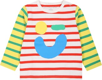 Stella McCartney Kids White T-shirt For Baby Boy With Multicolor Prints