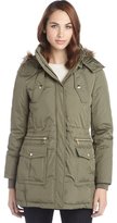 Thumbnail for your product : Sam Edelman olive down faux fur anorak coat