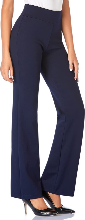 Tapata Women's Straight Leg Dress Pants Stretchy High Waist with