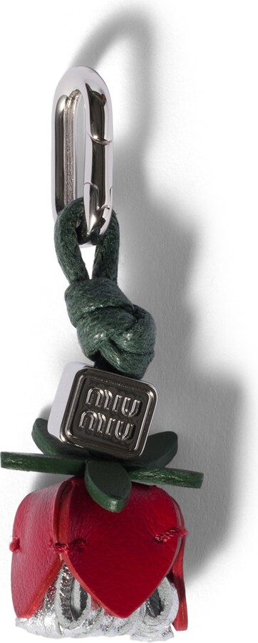 Miu Miu Leather Micro Trick Woman Red/silver