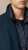 Thumbnail for your product : Burberry Wool Cashmere Melton Coat with Warmer