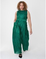 Thumbnail for your product : Isabel Manns - Penny Jumpsuit Flecked Emerald
